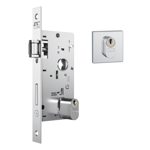 FECHADURA PIVOTANTE 803 STAM ROSETA INOX
